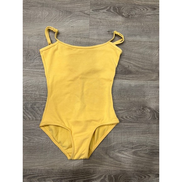 Theatricals Other - Dance Ballet Cami Leotard size S C Child Buttercup Yellow Cotton Theatricals